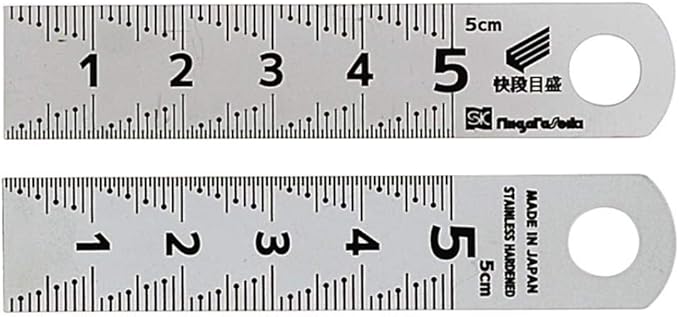 新泻精机 sk 银色比例 快段刻度 50毫米 sv-05kd 背面纵向刻度
